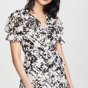 Misa Los Angeles Everly Wrap Georgette Dress